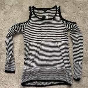 Tahari cold shoulder top.